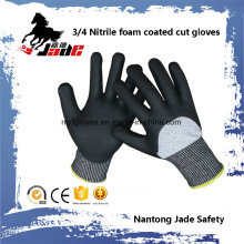 13G 3/4 Nitrile Foam Coated Resistant Safety Luve Nível Nível 3 e 5